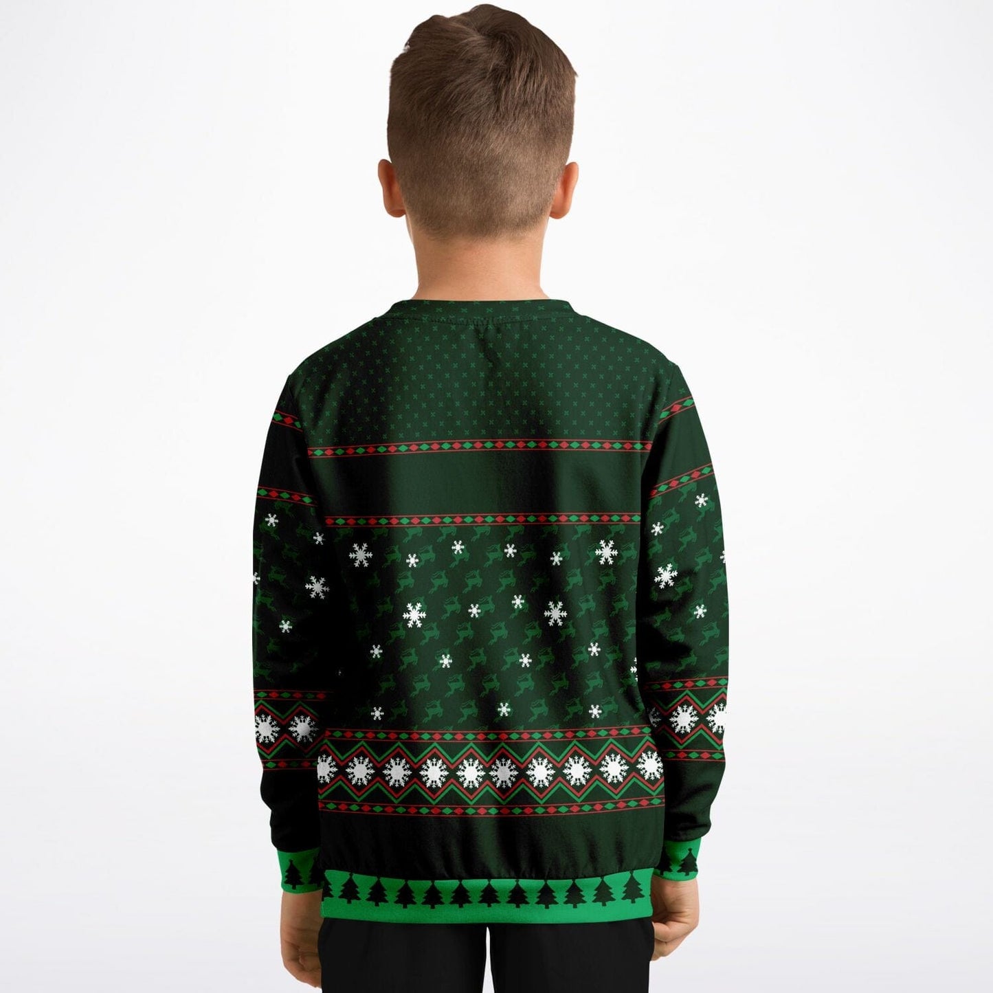 Sledgehog Ugly Christmas Sweatshirt Kids Unisex - HolidayShoppingFinds