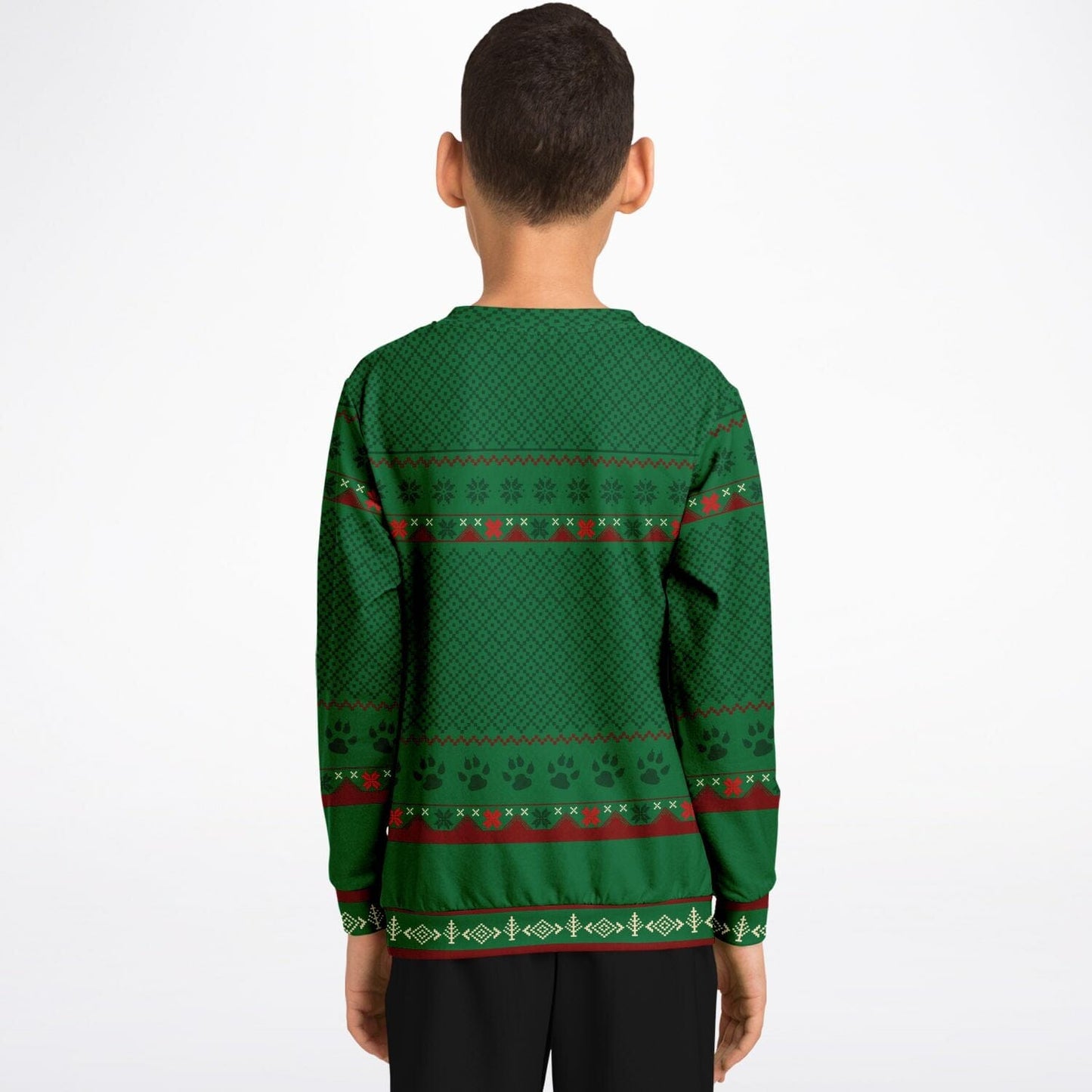Shiba Inu Feliz Navidog Ugly Christmas Sweatshirt Kids Funny Sweater - HolidayShoppingFinds