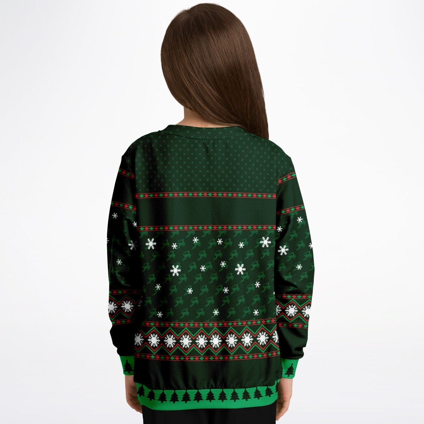 Sledgehog Ugly Christmas Sweatshirt Kids Unisex - HolidayShoppingFinds