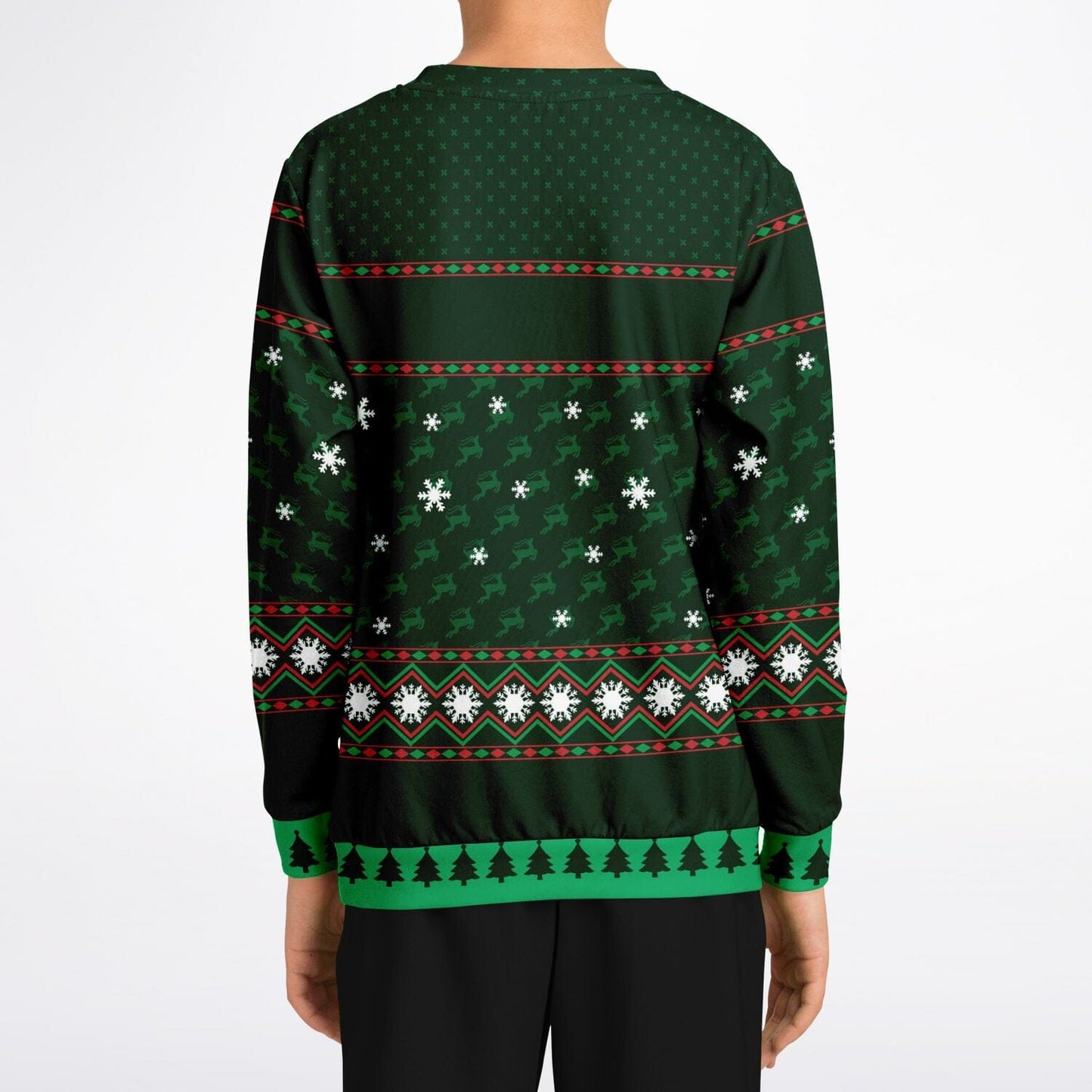 Sledgehog Ugly Christmas Sweatshirt Kids Unisex - HolidayShoppingFinds