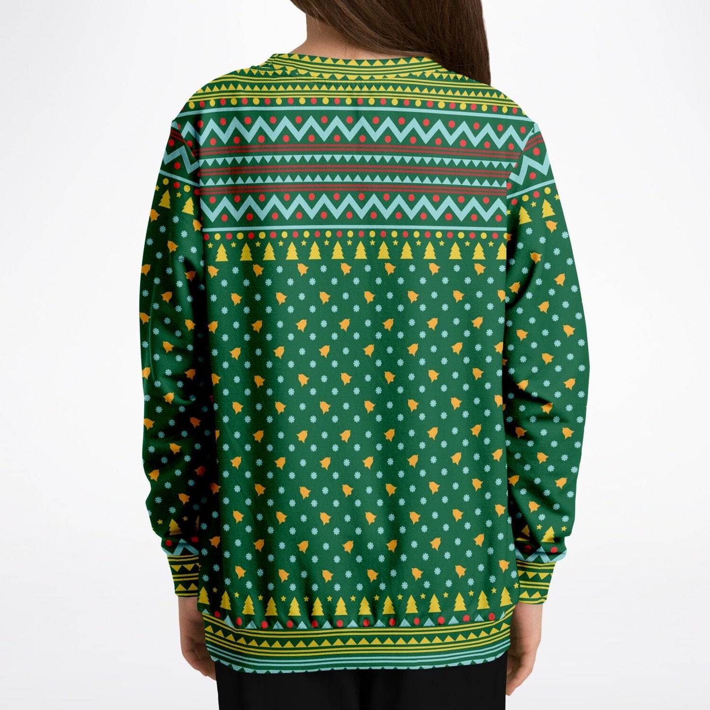 Merry Deermas Ugly Christmas Sweatshirt Kids Athletic Unisex Sweater - HolidayShoppingFinds