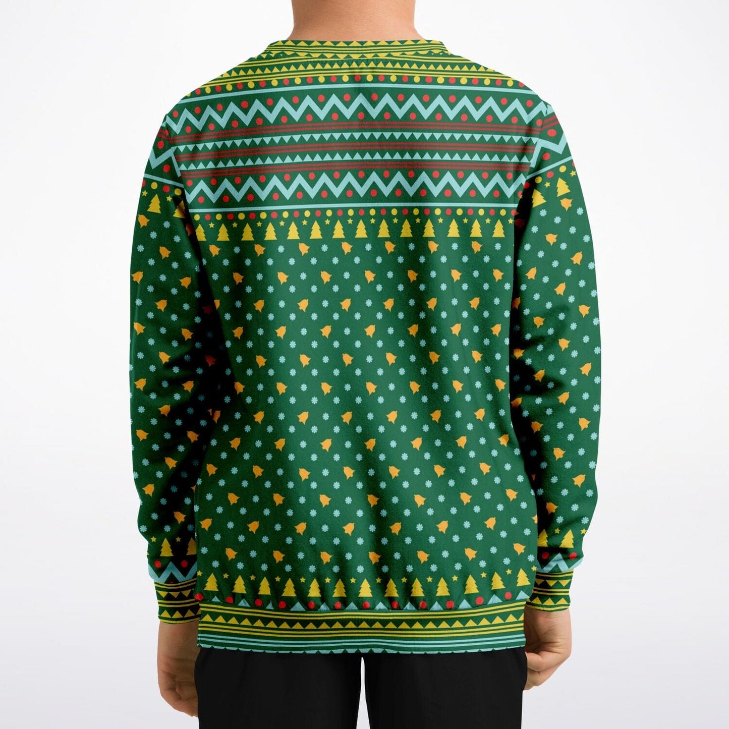 Merry Deermas Ugly Christmas Sweatshirt Kids Athletic Unisex Sweater - HolidayShoppingFinds