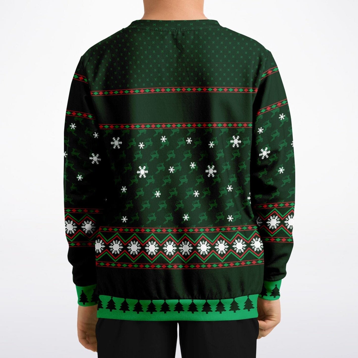 Sledgehog Ugly Christmas Sweatshirt Kids Unisex - HolidayShoppingFinds