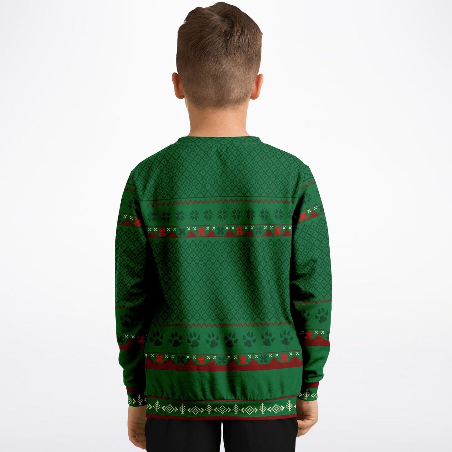 Shiba Inu Feliz Navidog Ugly Christmas Sweatshirt Kids Funny Sweater - HolidayShoppingFinds
