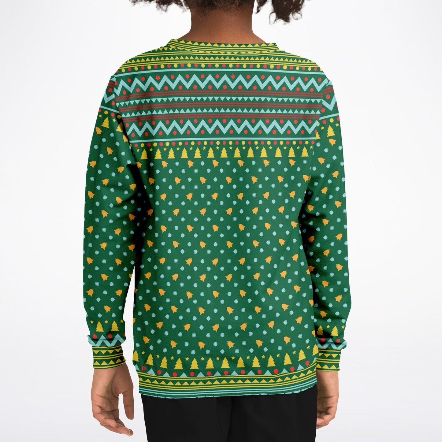 Merry Deermas Ugly Christmas Sweatshirt Kids Athletic Unisex Sweater - HolidayShoppingFinds
