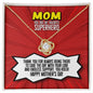 Mom You Are My Favorite Superhero Love Knot Necklace, Mothers Day Gift 18K Yellow Gold Finish Two-Toned Gift Box - HolidayShoppingFinds