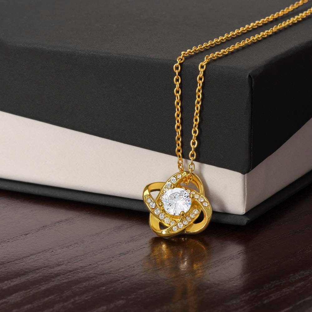 To My Beautiful Amazing Wife Love Knot Necklace Gift From Husband - HolidayShoppingFinds