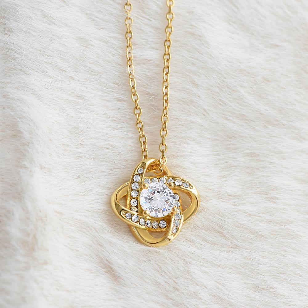 To My Love Knot Necklace, Gift for Wife, Mothers Day Gift from Husband - HolidayShoppingFinds