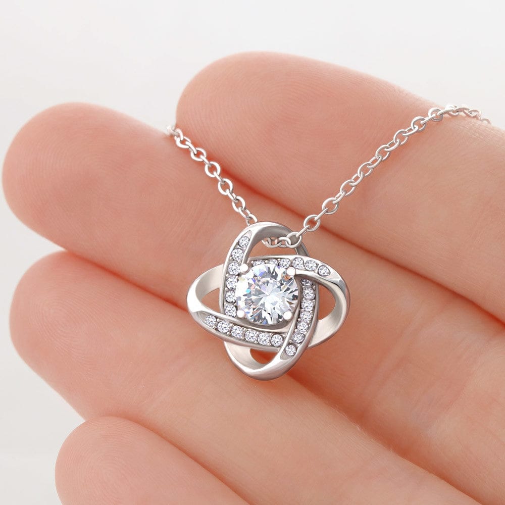 To My Beautiful Mom Love Knot Necklace Gift From Son or Daughter - HolidayShoppingFinds