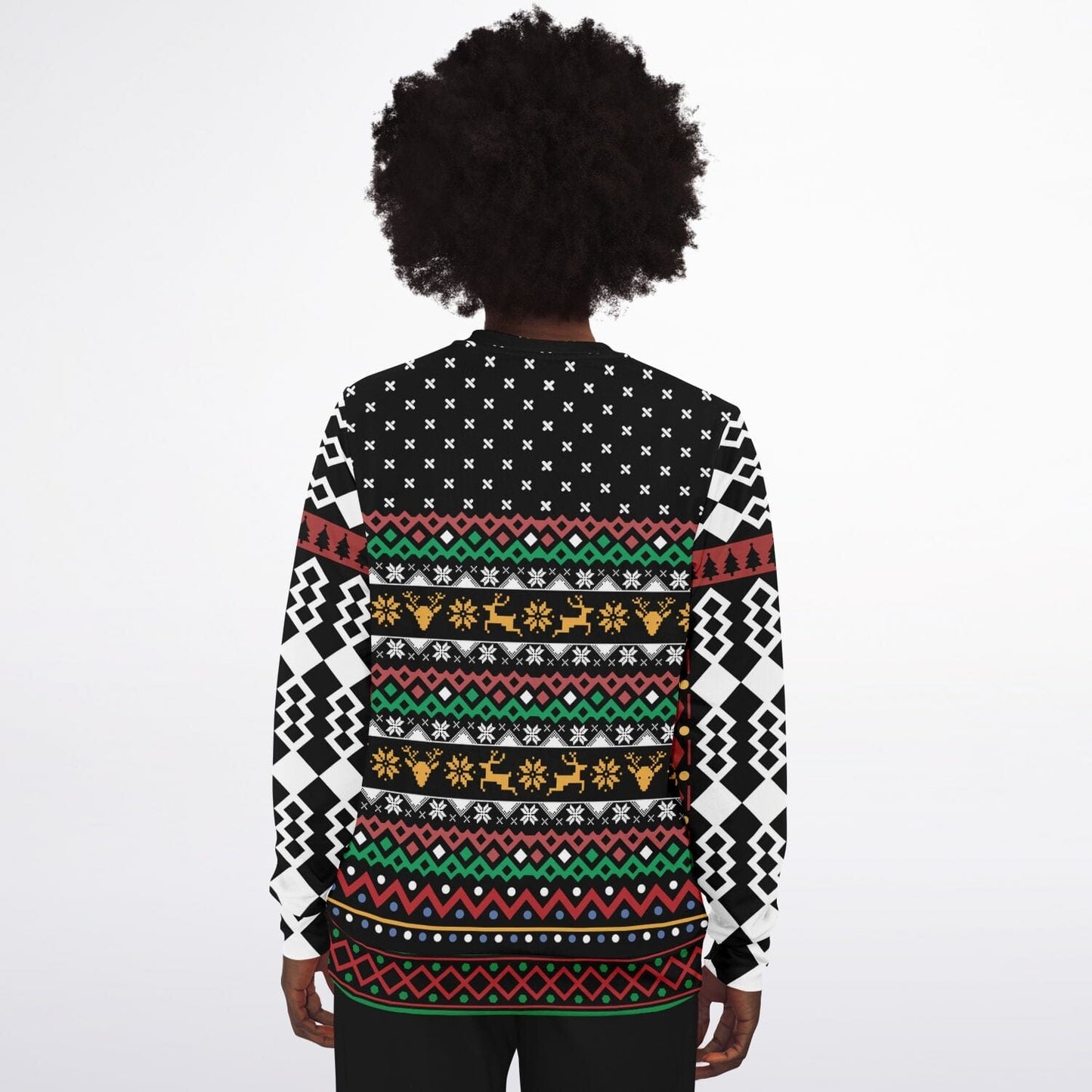 Santa Bouncer Ugly Christmas Sweatshirt Mens Womens Funny Sweater - HolidayShoppingFinds