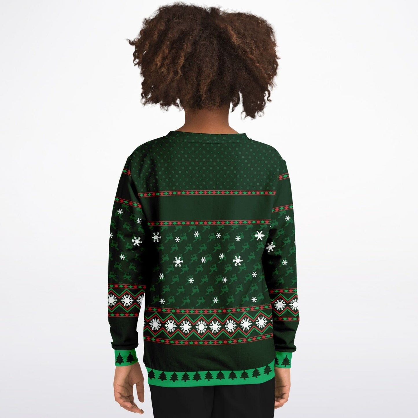 Sledgehog Ugly Christmas Sweatshirt Kids Unisex - HolidayShoppingFinds