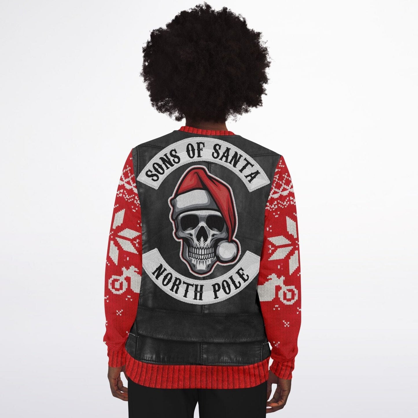 Sons of Santa Ugly Christmas Sweatshirt for Motorcycle Bike Lovers - HolidayShoppingFinds