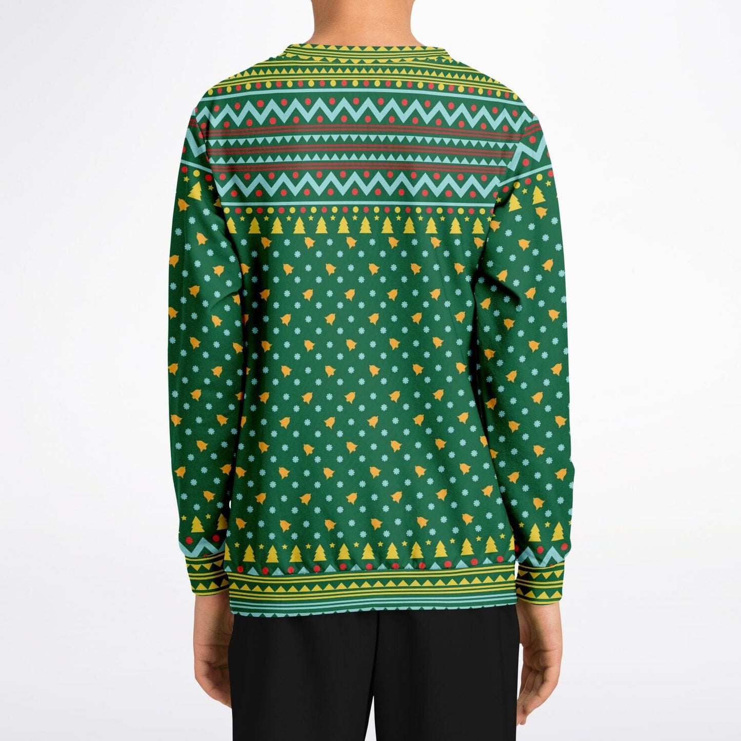 Merry Deermas Ugly Christmas Sweatshirt Kids Athletic Unisex Sweater - HolidayShoppingFinds
