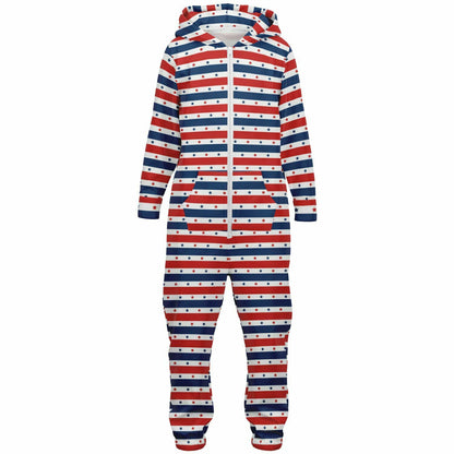 Star-spangled Teens Onesie, Kids Patriotic Union Suit Athletic Jumpsuit Red White & Blue    - HolidayShoppingFinds