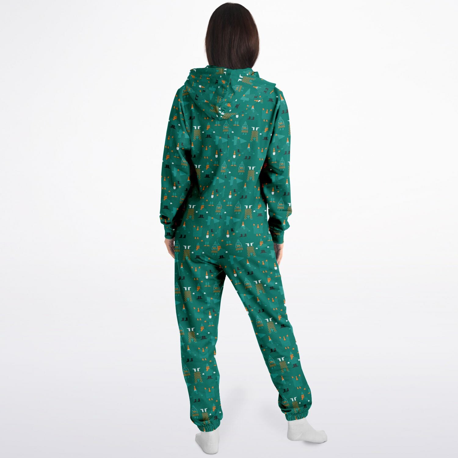 Green Holiday Jumpsuit Adult Onesie Gender-Neutral Athletic PJs    - HolidayShoppingFinds