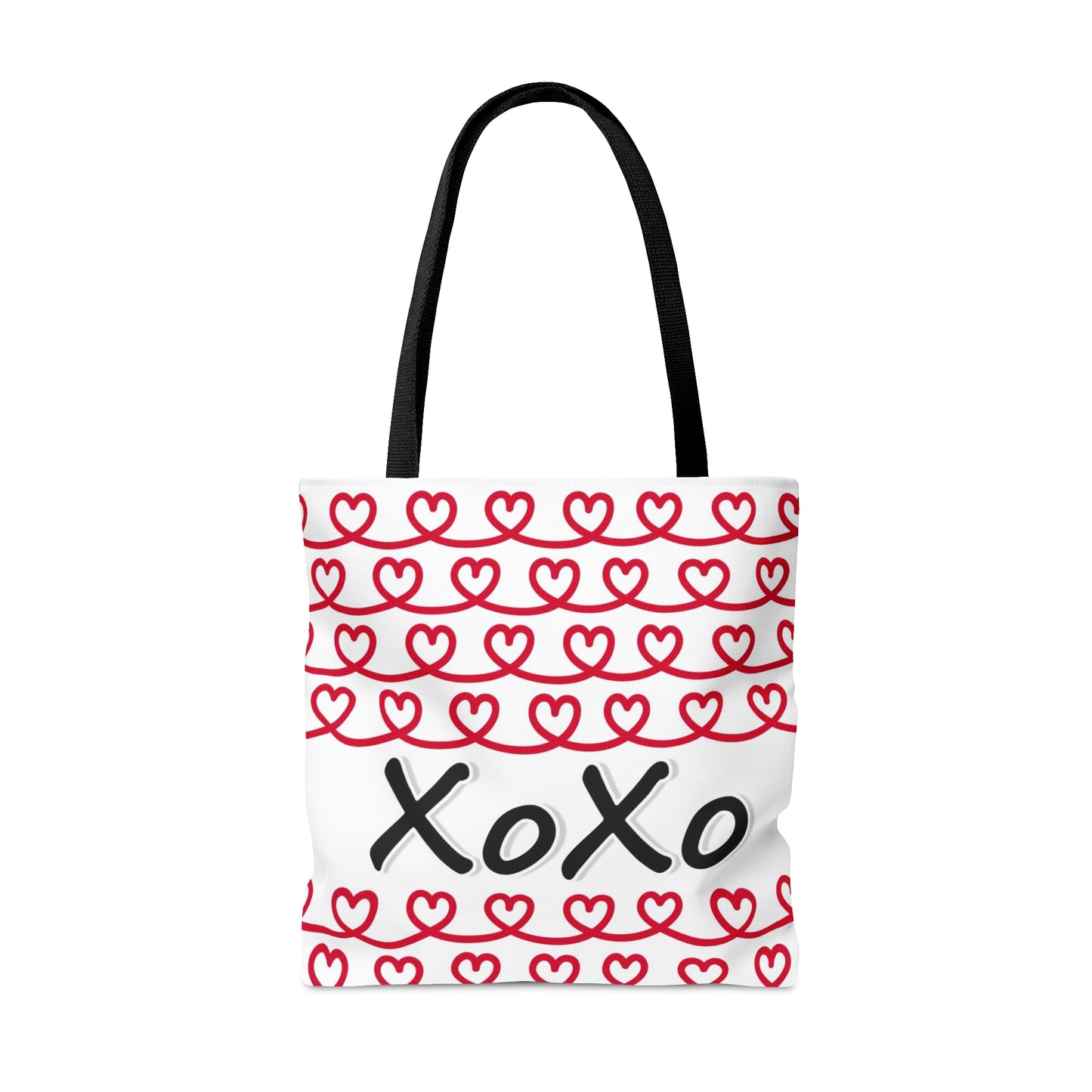 Love Red Hearts Hand Tote Bag - Valentine's Day Tote Bag Gift    - HolidayShoppingFinds