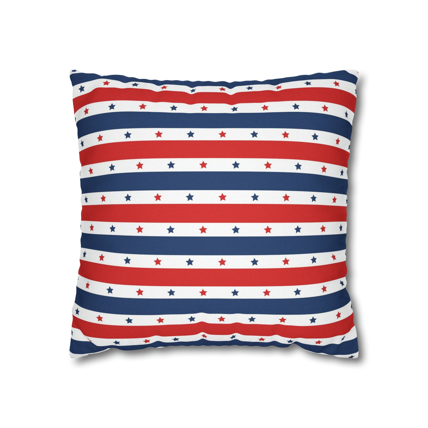 Patriotic Pillowcase, Stars &  Stripes American Flag Accent Pillow Cover, Veterans 4th of July Memorial Day Home Decor    - HolidayShoppingFinds