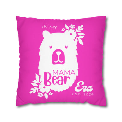 Personalized In My Mama Bear Era Pillowcase Pink, Gift For Mom    - HolidayShoppingFinds