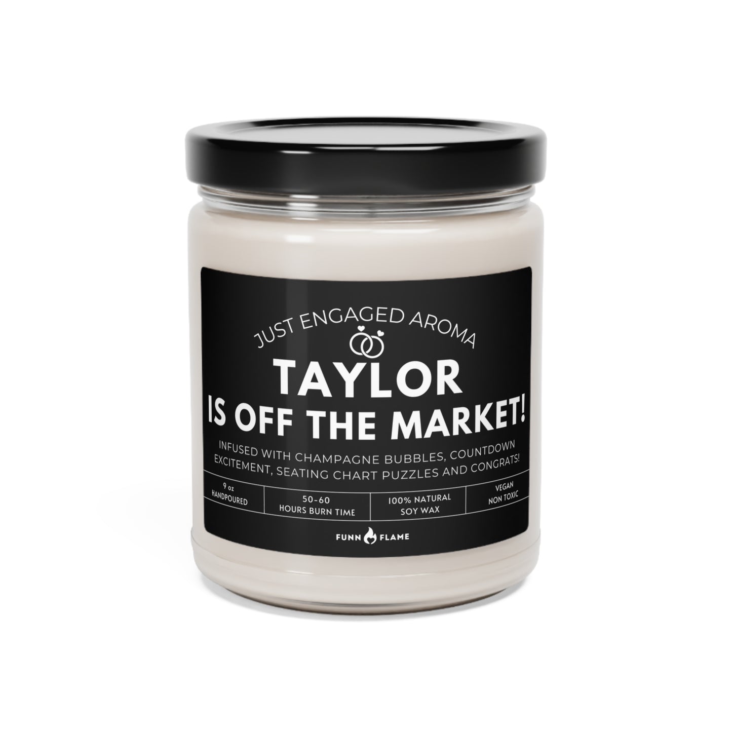 Off The Market Candle Funny Bachelor Bachelorette Party Bridal Gift (B) 100% Vegan Soy Wax Candle Eco-Friendly Long-Lasting Candle Christmas Warmth 9oz  - HolidayShoppingFinds