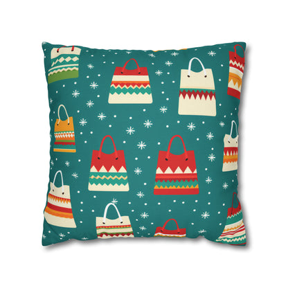 Holiday Shopaholic Gift Pillowcase, Add to Cart Pillow Case, Holiday Shopping Pillow Cover, Holiday Gift    - HolidayShoppingFinds