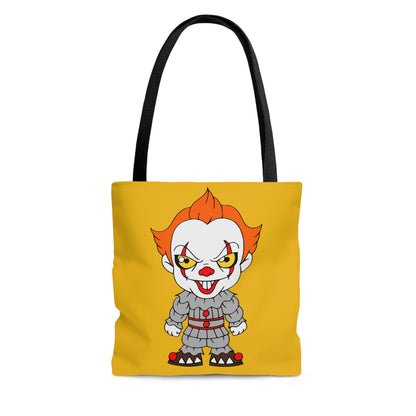 IT Pennywise Tote Bag, Halloween Horror Movie Fan Gift, Yellow Handbag, Trick or Treat Bag Small   - HolidayShoppingFinds