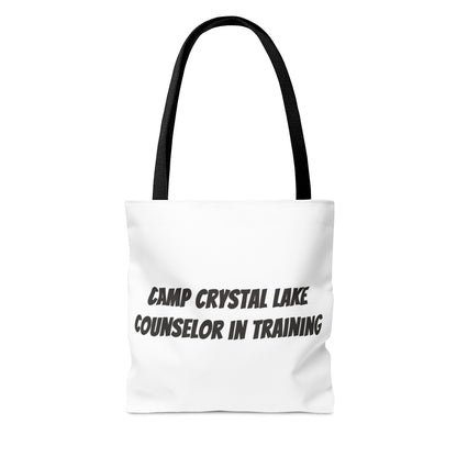 Friday the 13th Jason Tote Bag, Halloween Tick or Treat Bag White, Horror Movie Fan Gift, Camp Crystal Lake Bag    - HolidayShoppingFinds