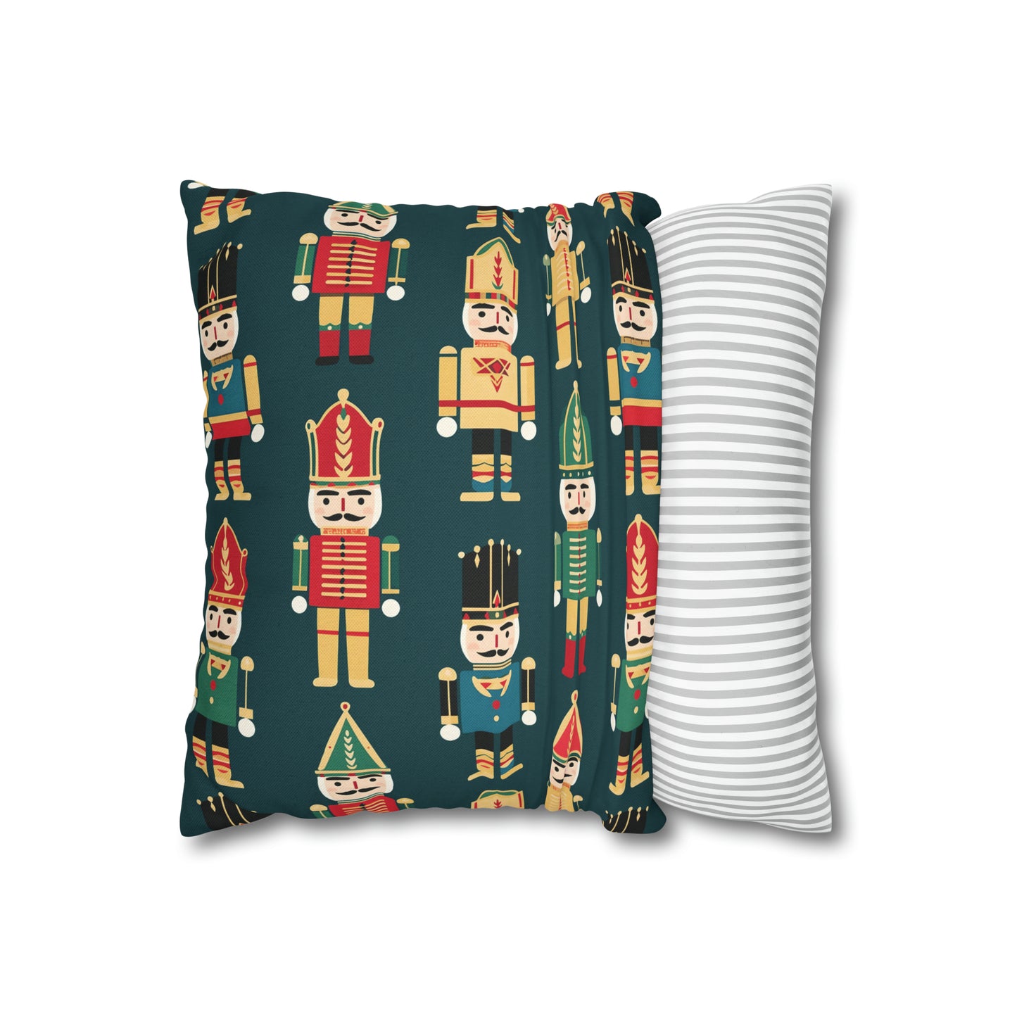 Christmas Nutcrackers Pillowcase, Holiday Accent Green Pillow Case, Nutcracker Pillow Cover, Holiday Gift    - HolidayShoppingFinds