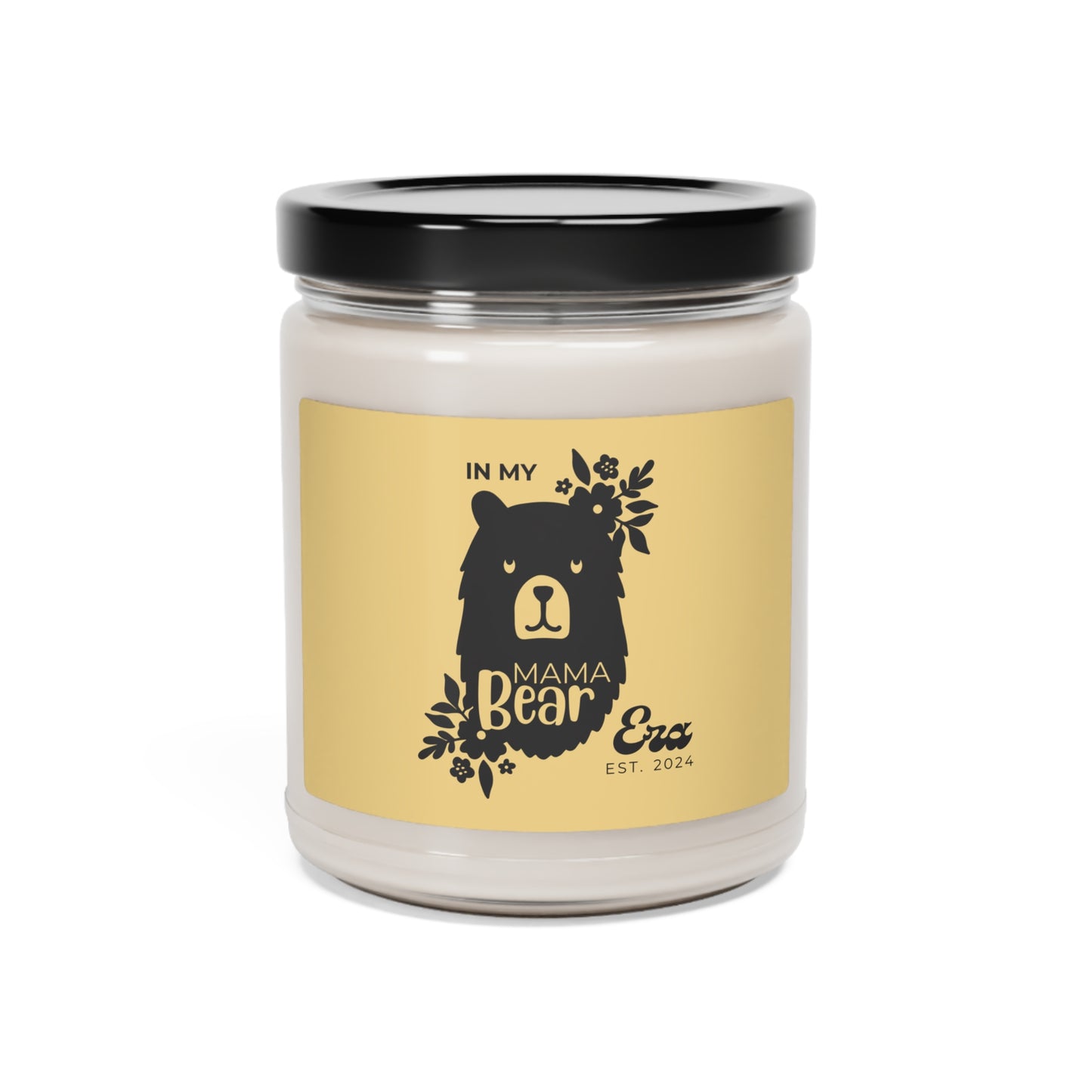 In My Mama Bear Era Candle, Personalized Gift for Mother Yellow 100% Vegan Soy Wax Scented Candle Eco-Friendly Long-Lasting Candle Apple Harvest 9oz  - HolidayShoppingFinds