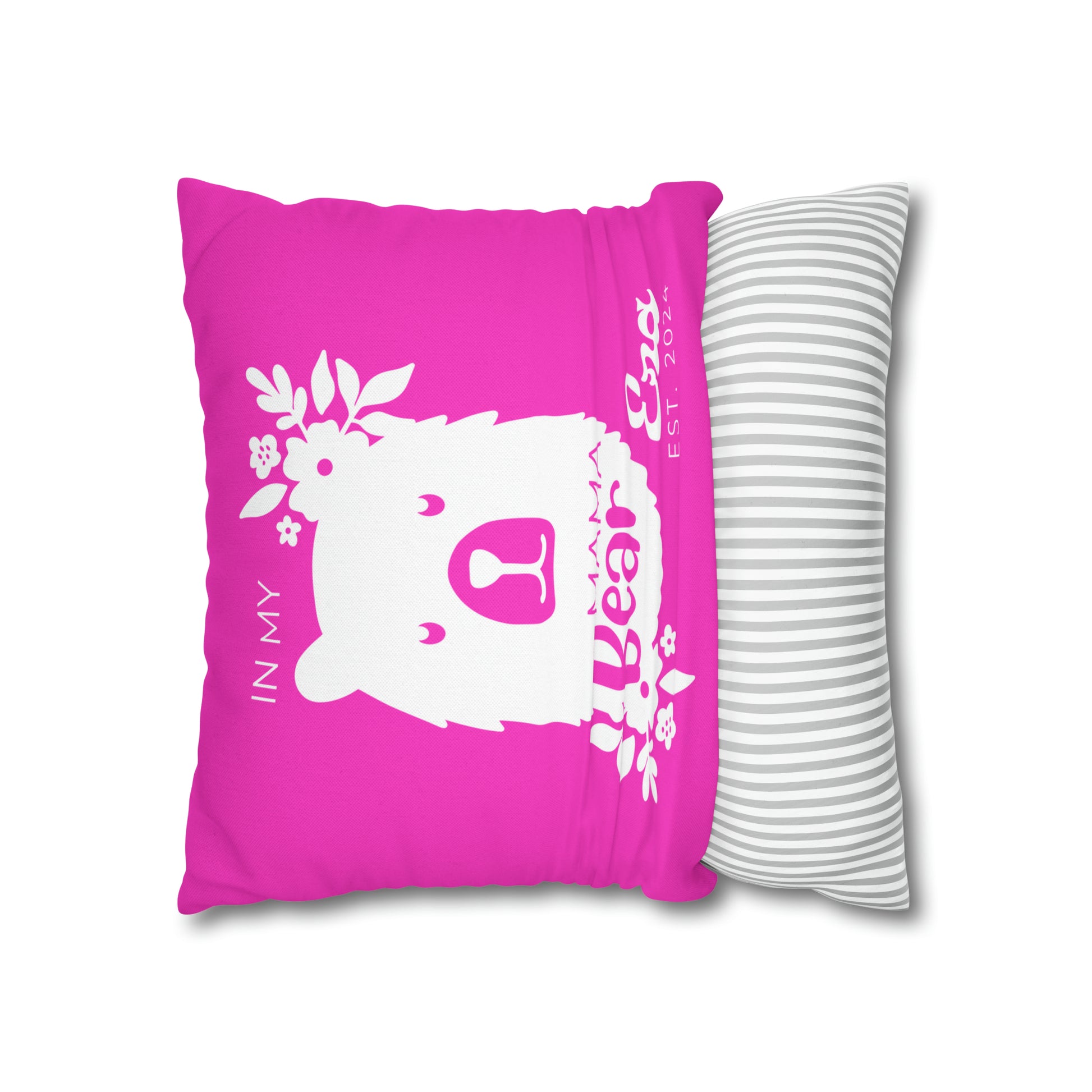 Personalized In My Mama Bear Era Pillowcase Pink, Gift For Mom    - HolidayShoppingFinds