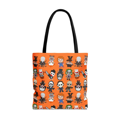 Halloween Killers Tote Bag, Horror Movie Villains Handbag, Horror Movie Fan Gift, Trick or Treat Orange Bag    - HolidayShoppingFinds