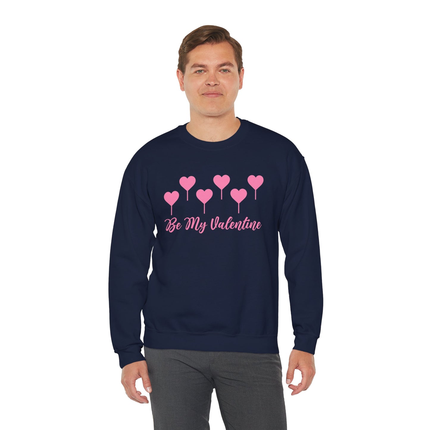 Be My Valentine Sweatshirt, Hearts Lollipop Perfect Gift for Couples    - HolidayShoppingFinds