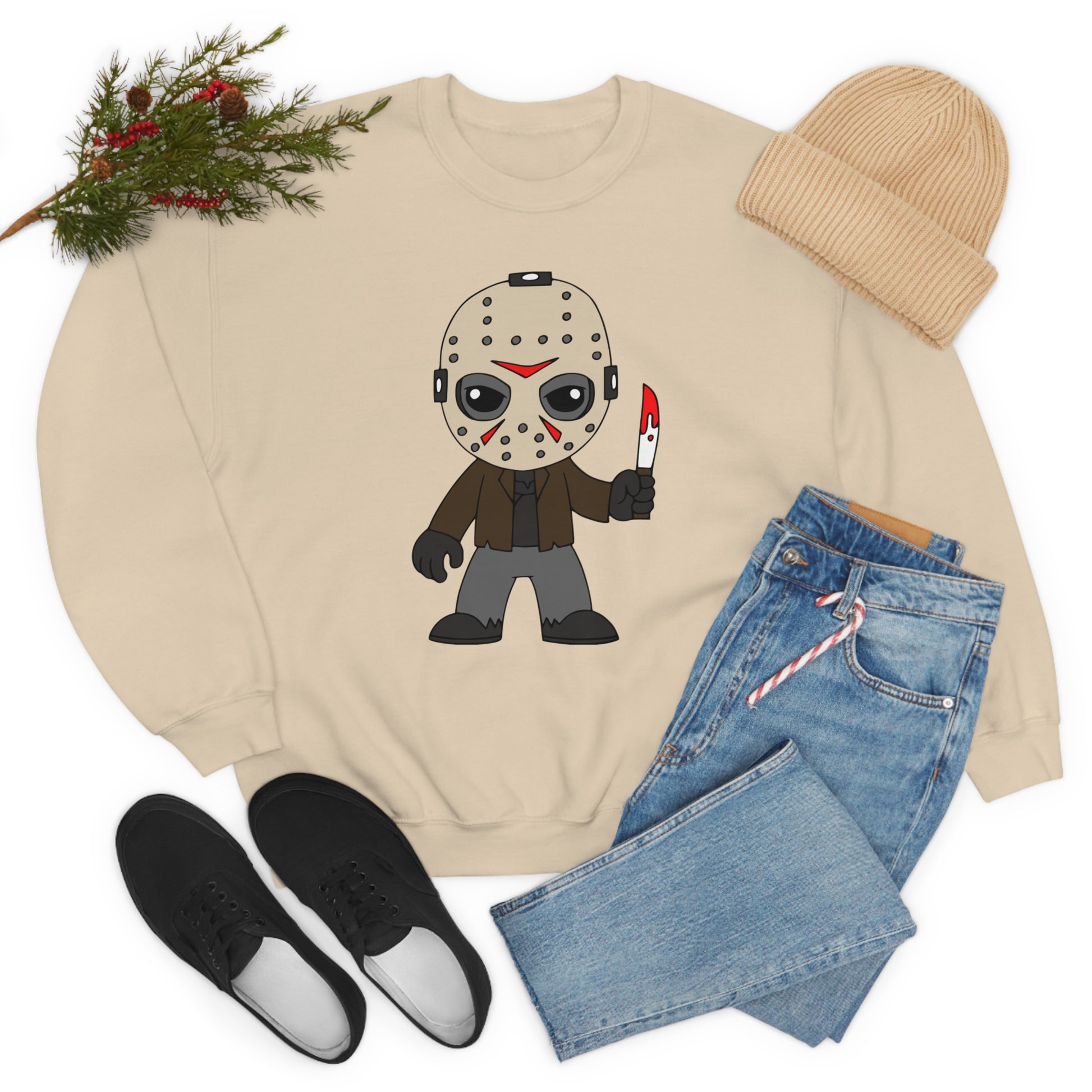 Friday the 13th Jason "Camp Crystal Lake Counselor in Training" Halloween Unisex Sweatshirt S-5XL    - HolidayShoppingFinds