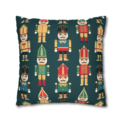 Christmas Nutcrackers Pillowcase, Holiday Accent Green Pillow Case, Nutcracker Pillow Cover, Holiday Gift    - HolidayShoppingFinds