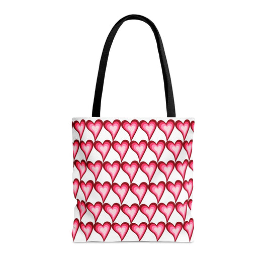 Pink Heartbeats Valentine Hand Tote Bag - Valentine's Day Gift Medium   - HolidayShoppingFinds