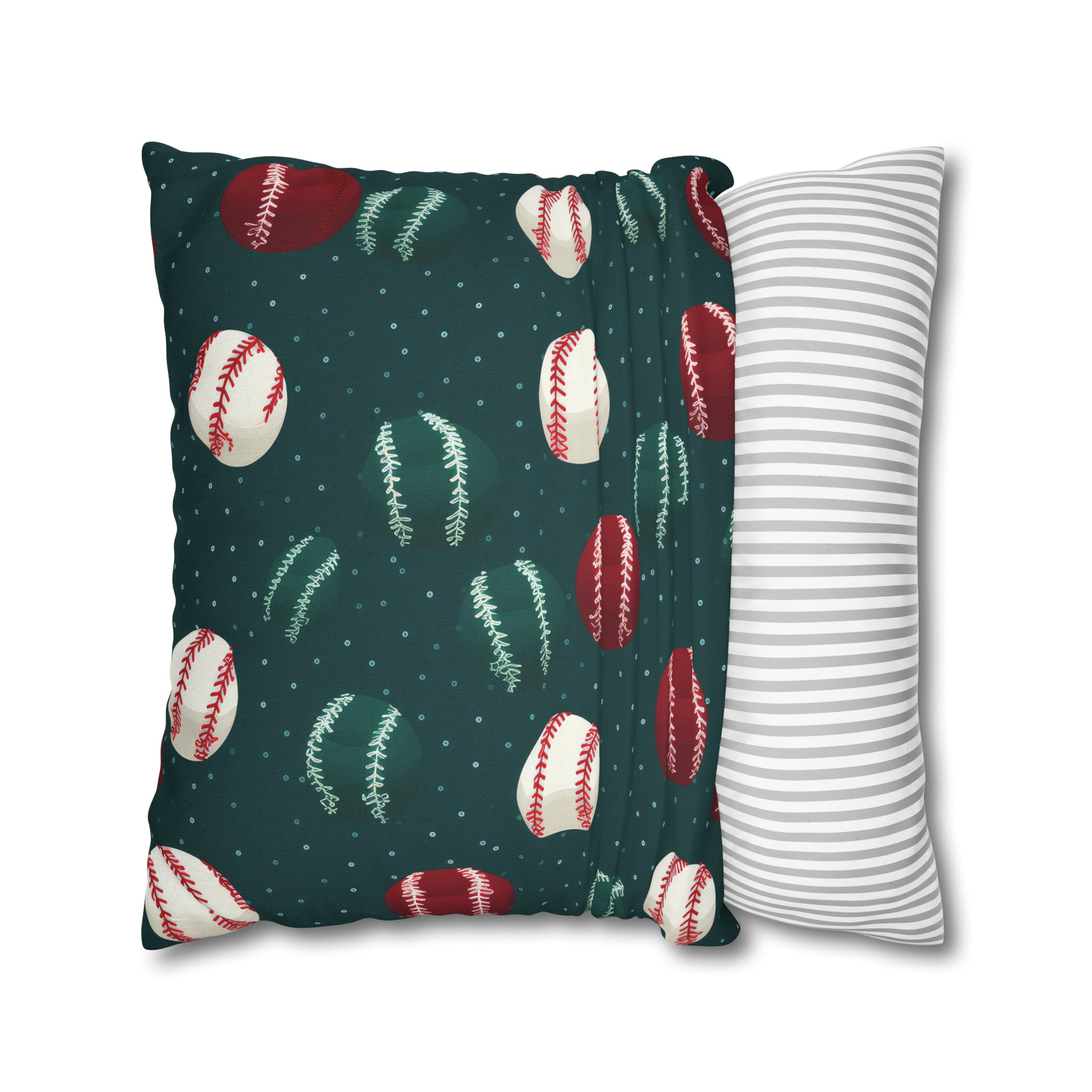 Baseball Green Pillowcase Cushion Cover Accent Pillow Case Cover    - HolidayShoppingFinds