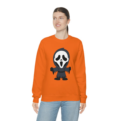 Ghostface Scream "Trick or Scream!" Halloween Unisex Sweatshirt Costume S-5XL    - HolidayShoppingFinds