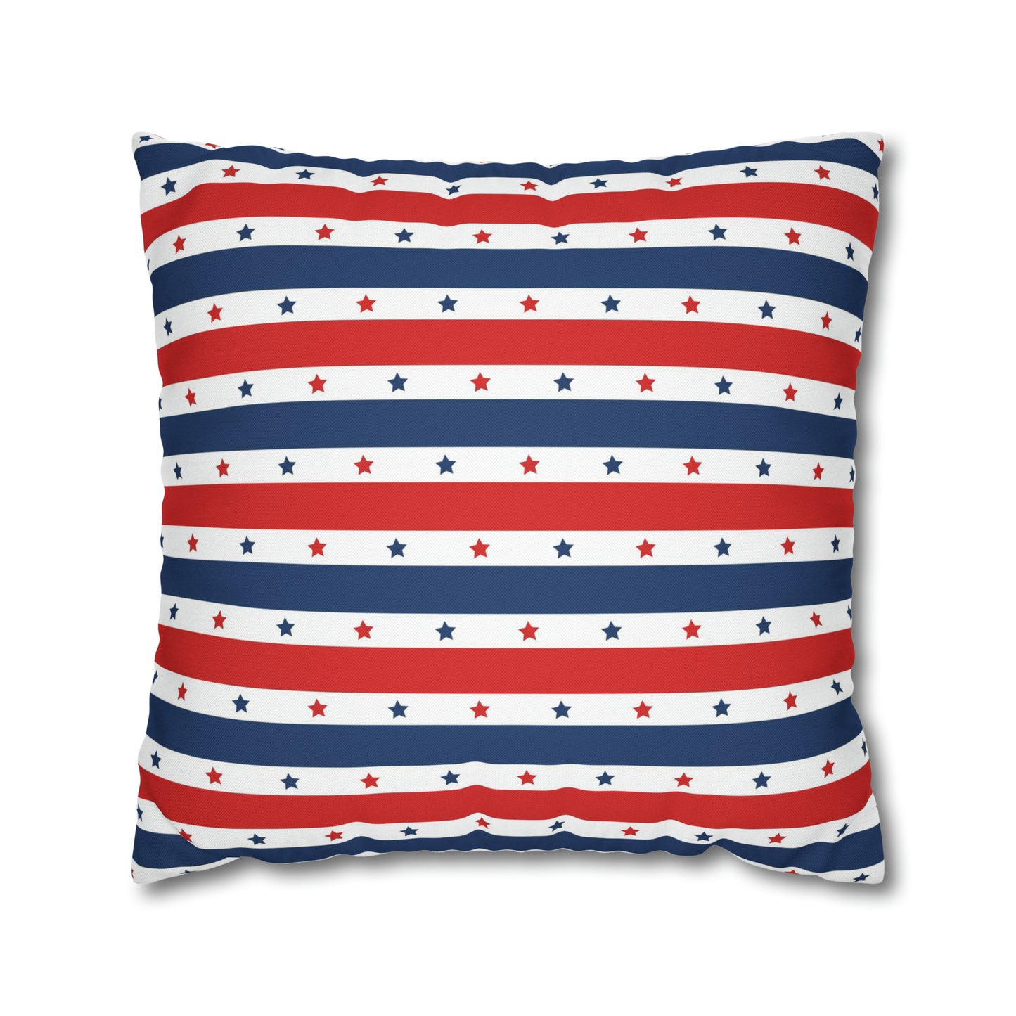 Patriotic Pillowcase, Stars &  Stripes American Flag Accent Pillow Cover, Veterans 4th of July Memorial Day Home Decor    - HolidayShoppingFinds