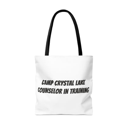 Friday the 13th Jason Tote Bag, Halloween Tick or Treat Bag White, Horror Movie Fan Gift, Camp Crystal Lake Bag    - HolidayShoppingFinds