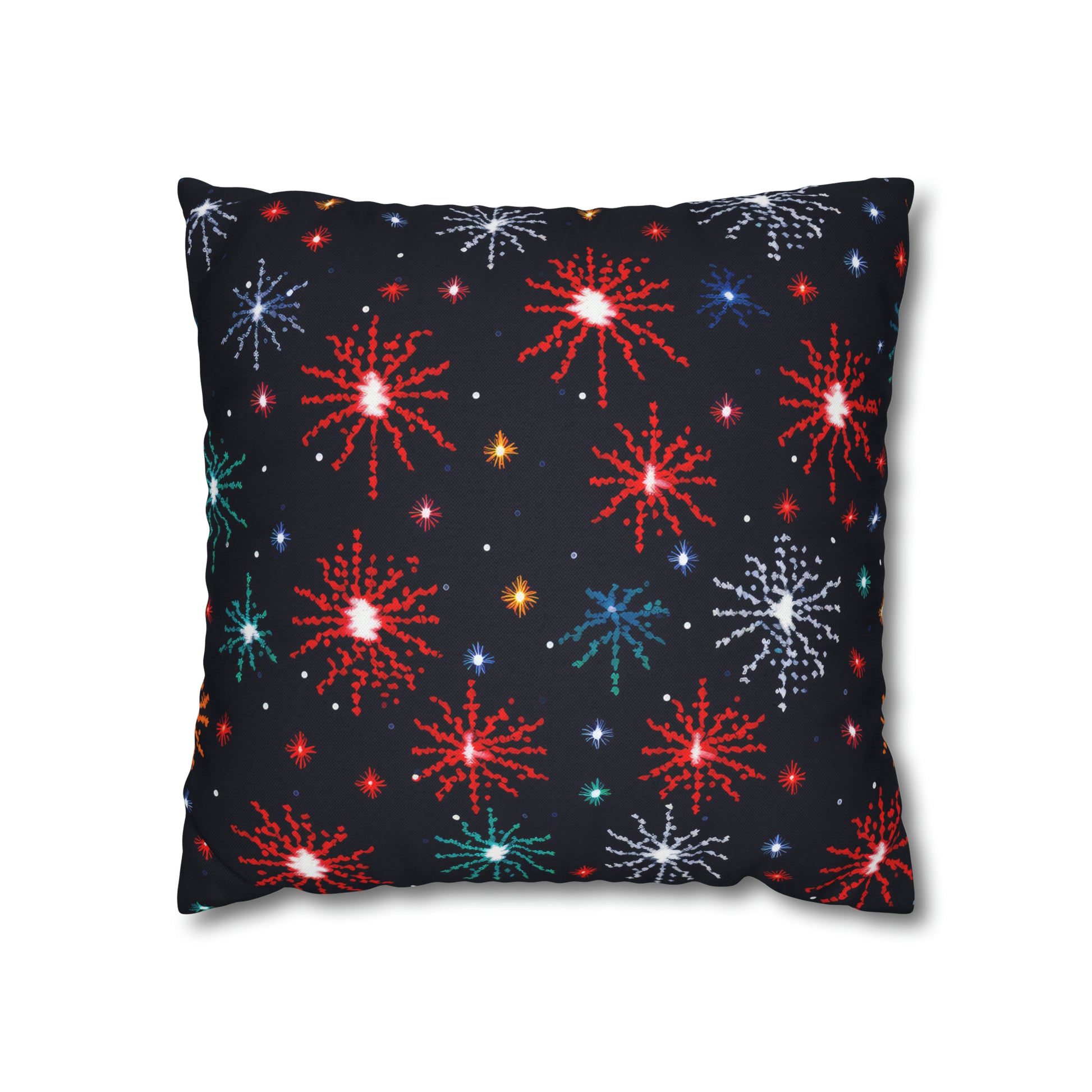 Fireworks Pillowcover, Festive Fireworks Decor Pillow, New Year Fourth of July Celebration Themed Pillow Cover    - HolidayShoppingFinds