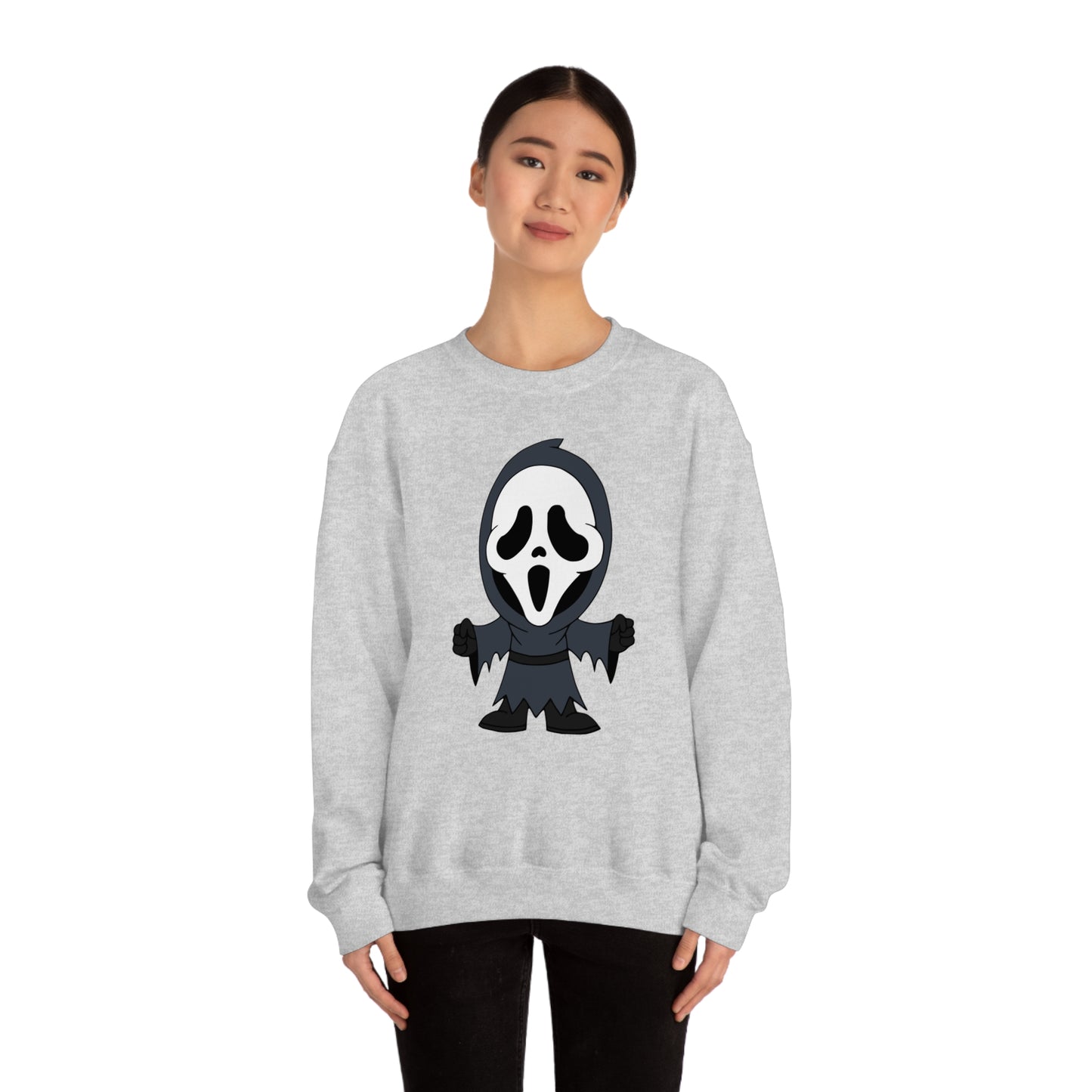 Ghostface Scream "Trick or Scream!" Halloween Unisex Sweatshirt Costume S-5XL    - HolidayShoppingFinds