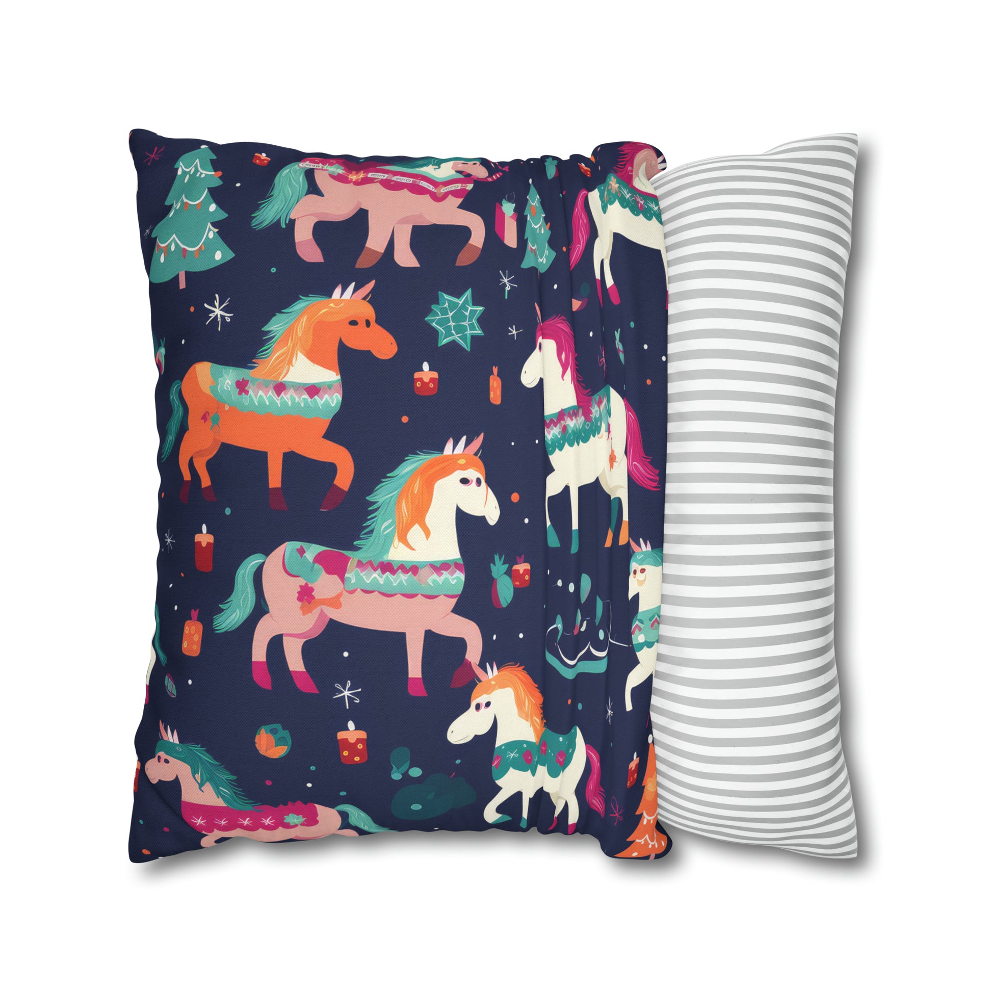 Magical Unicorn Pillowcase, Blue Accent Pillow Case Cover Cushion    - HolidayShoppingFinds