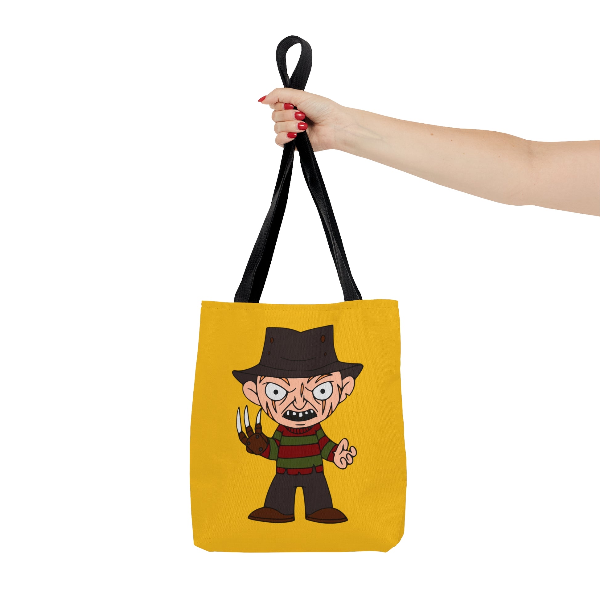 Nightmare on Elm Street Freddy Tote Bag, Halloween Handbag Yellow, Horror Movie Fan Gift, Trick or Treat Bag    - HolidayShoppingFinds