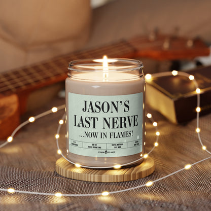 Funny Custom Candle, Last Nerve, Personalized Name Candle Gift (Green) Custom Name Candle, Funny Gift, 100% Vegan Soy Wax Scented Candle, Eco-Friendly    - HolidayShoppingFinds