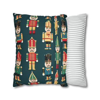 Christmas Nutcrackers Pillowcase, Holiday Accent Green Pillow Case, Nutcracker Pillow Cover, Holiday Gift    - HolidayShoppingFinds