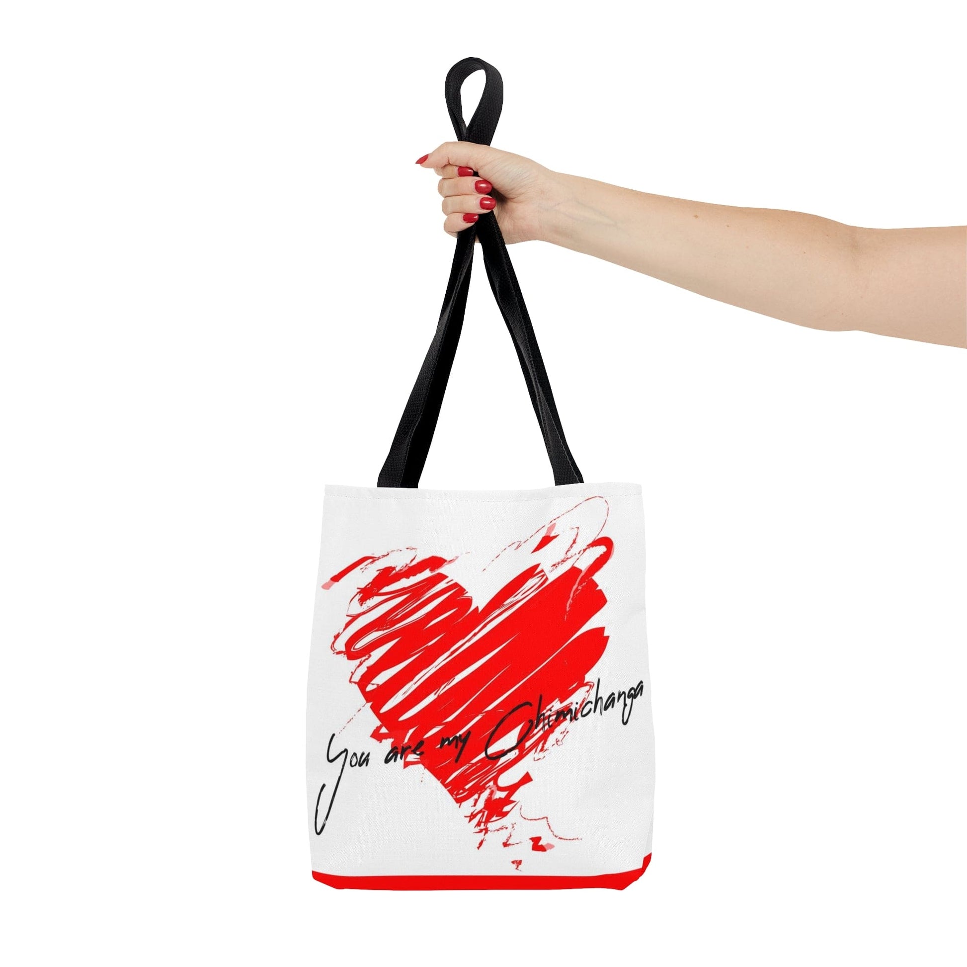 Red Heart Love Tote Bag You are my Chimichanga Eres mi Corazoncito White Tote Bag LatinX    - HolidayShoppingFinds