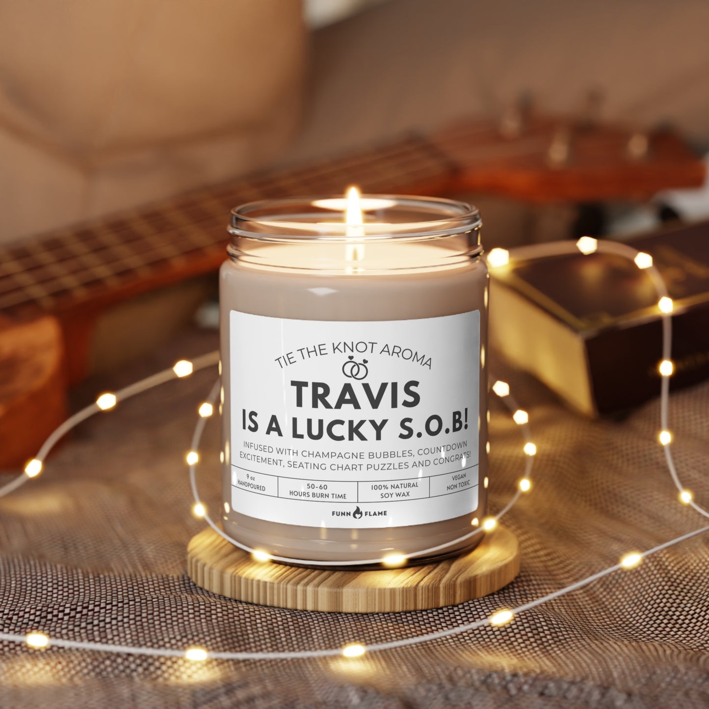 Lucky S.O.B. Candle Funny Bachelor Bachelorette Party Bridal Gift (W) 100% Vegan Soy Wax Candle Eco-Friendly Long-Lasting Candle    - HolidayShoppingFinds