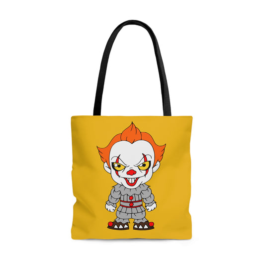 IT Pennywise Tote Bag, Halloween Horror Movie Fan Gift, Yellow Handbag, Trick or Treat Bag Large   - HolidayShoppingFinds