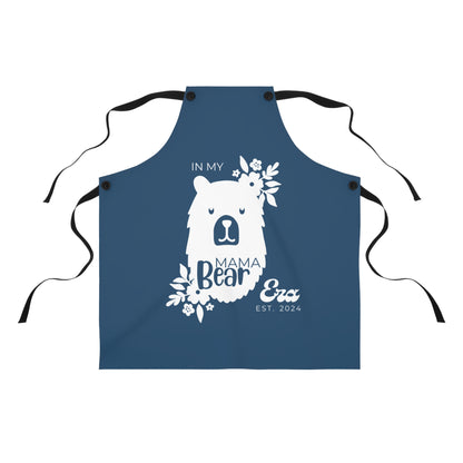 Personalized Mama Bear Era Apron, Mom Chef Apron Blue, Gift for Moms D    - HolidayShoppingFinds