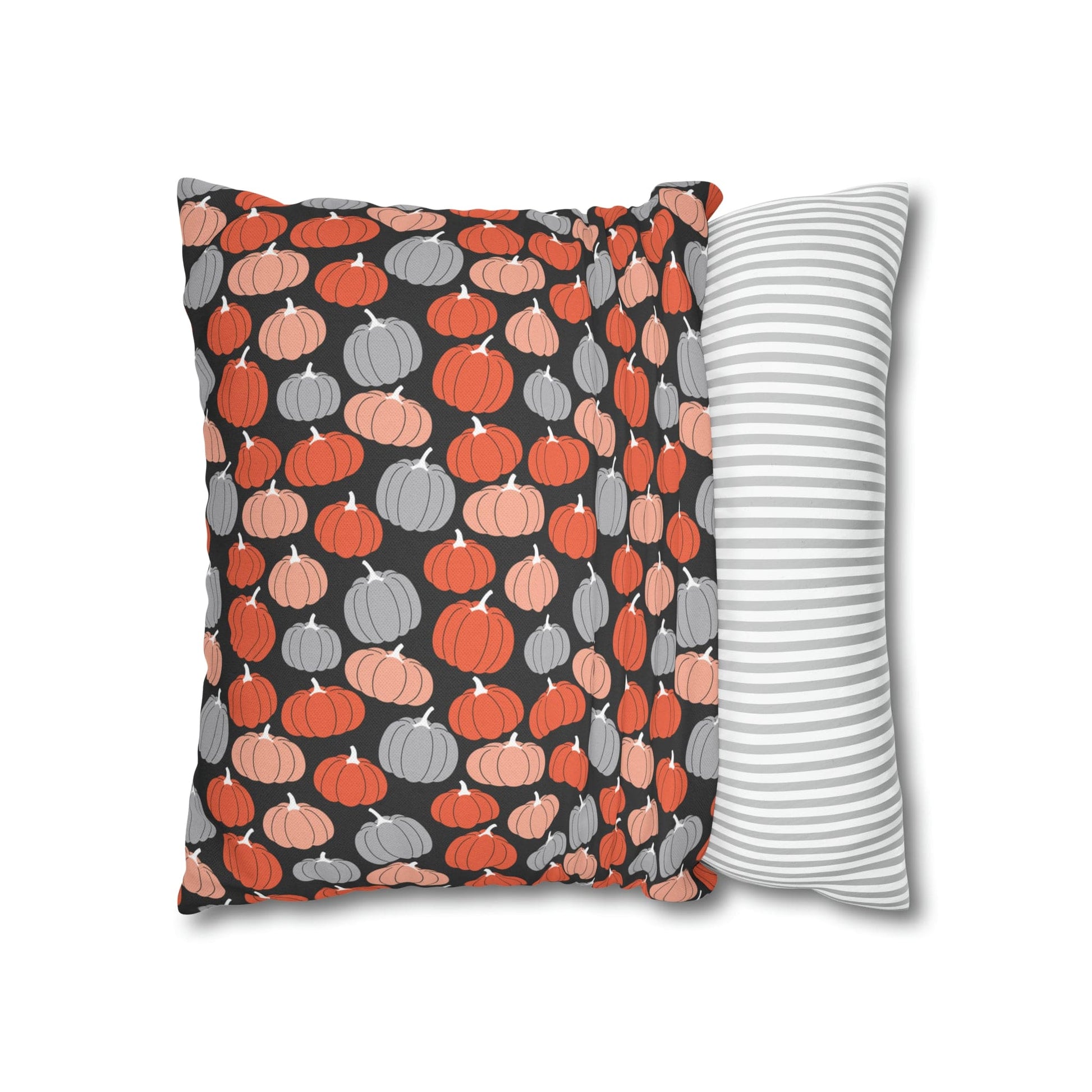 Pumpkins Square Pillow Case Throw Cover, Fall Accent Pillow    - HolidayShoppingFinds