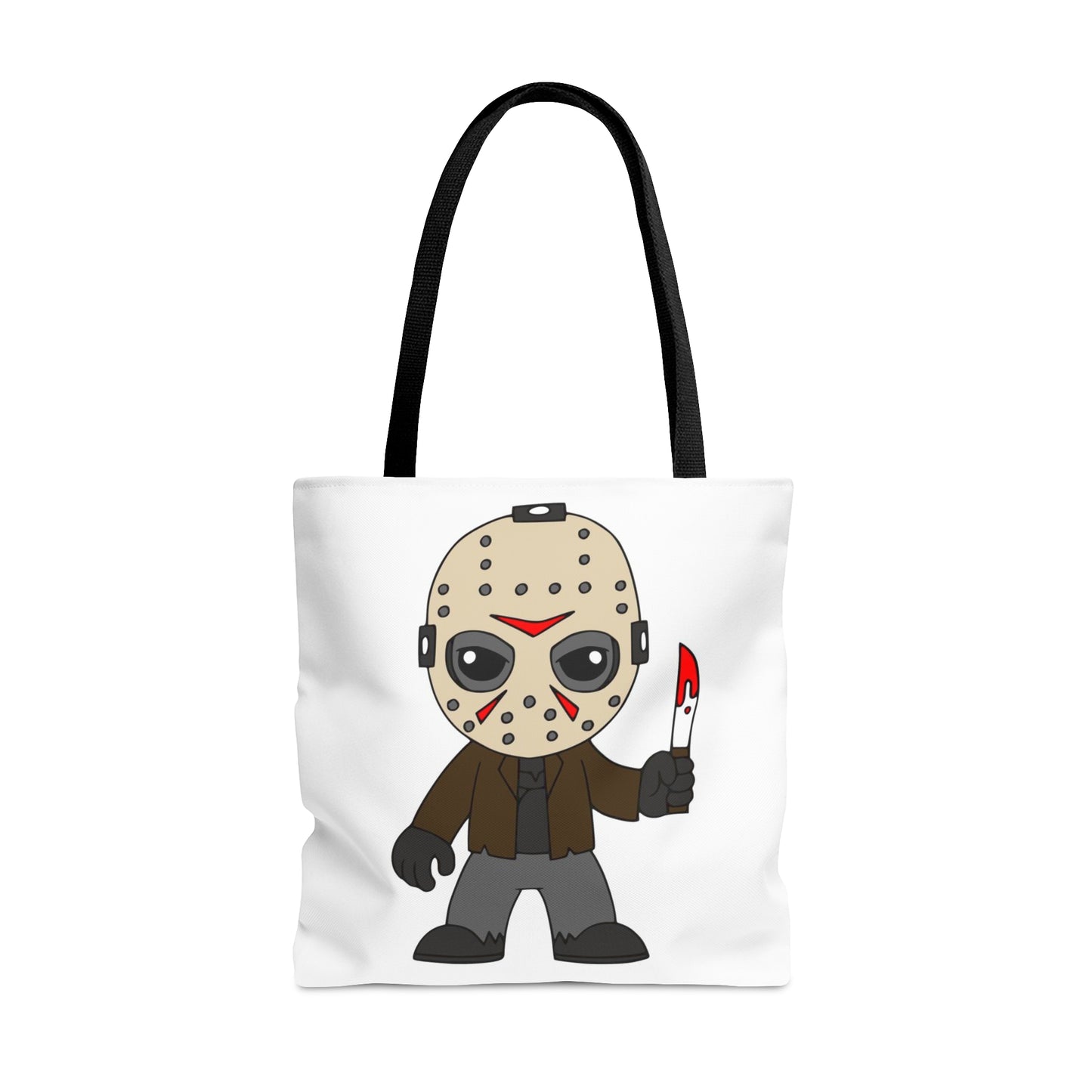 Friday the 13th Jason Tote Bag, Halloween Tick or Treat Bag White, Horror Movie Fan Gift, Camp Crystal Lake Bag    - HolidayShoppingFinds